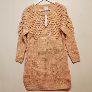 Foxiedox Anthropologie pommed sweater dress/tunic